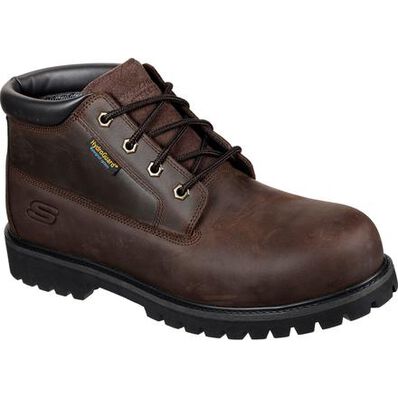 Skechers Work Trevok Men's Steel Toe Electrical Hazard Waterproof Work Boot, , large