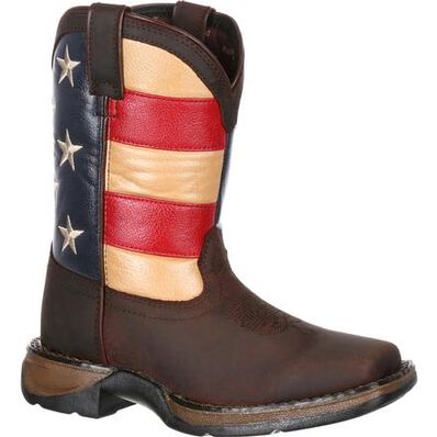 Lil' Rebel™ by Durango® Little Kids' Flag Western Boot, , large