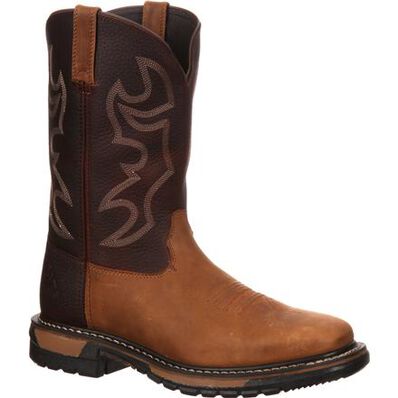 Rocky Original Ride Steel Toe Western Boot, , large