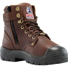 Steel Blue Argyle Zip Bump Steel Toe Internal Metatarsal Puncture-Resisting Zipper Work Boot