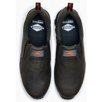 Merrell Jungle Moc Men's Composite Toe Electrical Hazard Leather Slip-On Oxford, , large