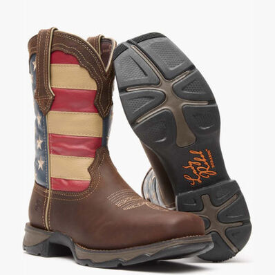 Lady Rebel Work™ by Durango® Steel Toe Patriotic Flag Work Boot, , large