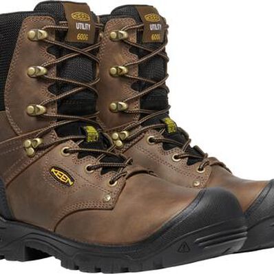 KEEN Utility Independence Men's 8-inch Carbon Fiber Toe 600G Insulated Waterproof Work Boot, , large
