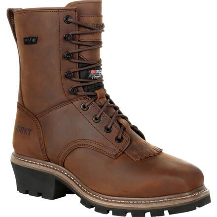 Rocky Square Toe Logger Men s Composite Toe 400G Insulated Waterproof Logger