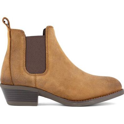 Frye Supply Women's Steel Toe Electrical Hazard Chelsea Pull-On Bootie, , large