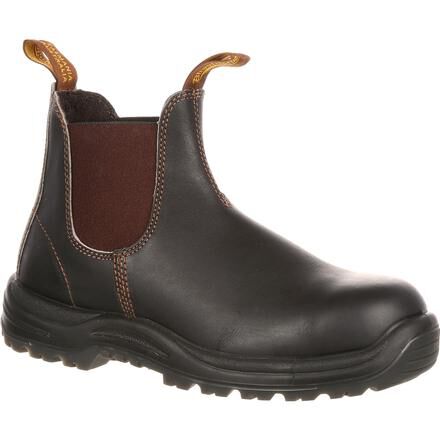 Blundstone Steel Toe Elastic Side Slip On Work Shoe BLU172