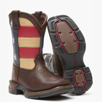 Lil' Rebel™ by Durango® Little Kids' Flag Western Boot, , large