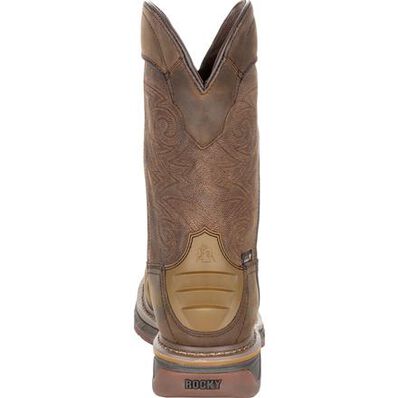 Rocky Square Toe Internal Met Guard Western Boot with TPU Heel Counter, , large