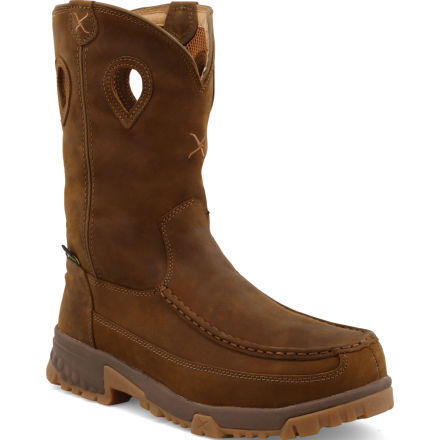 Twisted X Moc Men s 11 inch Internal Metatarsal Carbon Nano Toe Pull on Work Boot