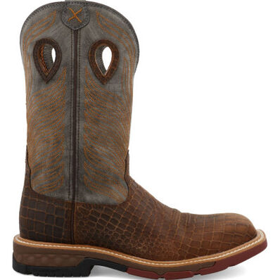 Twisted X Men's 12-Inch Carbon Nano Toe Electrical Hazard Western Work Boot, , large