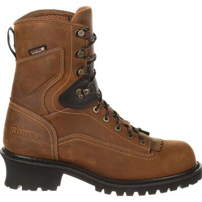Rocky Sawblade 8" Composite Toe Waterproof Logger Work Boot, , large