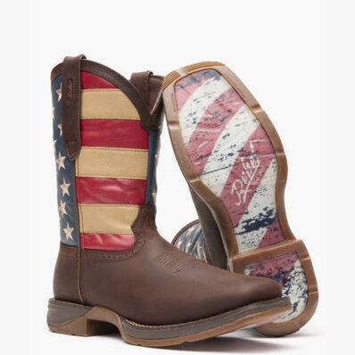 Rebel™ by Durango® Patriotic Pull-On Western Flag Boot, , large
