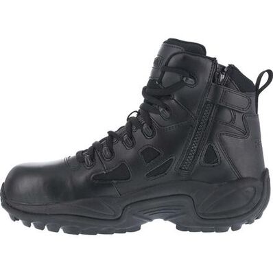 Reebok Rapid Response RB Composite Toe Side Zip Duty Shoe, , large