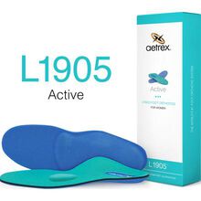 Aetrex Women's Active Medium/High Arch with Metatarsal Support Orthotic