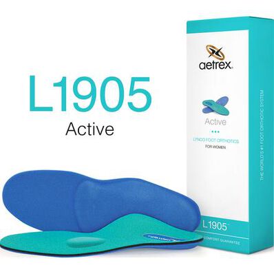 Aetrex Women's Active Medium/High Arch with Metatarsal Support Orthotic, , large