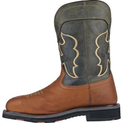 HOSS Showdown Men's 11-inch Composite Toe Puncture- Resisting Waterproof Western Work Boot, , large