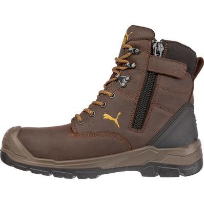 Puma Safety Conquest CTX Men's 7 inch Composite Toe Electrical Hazard Waterproof Side Zip Work Boot, , large