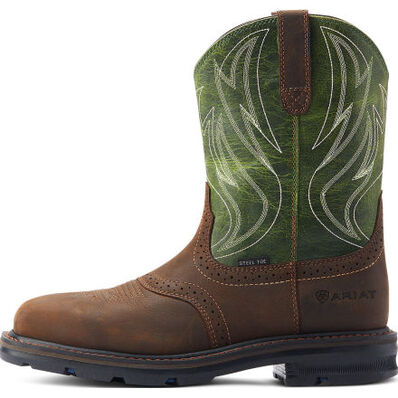 Ariat Sierra Shock Shield Men's 10-inch Steel Toe Electrical Hazard Western Work Boot, , large