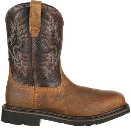 western square toe work boots