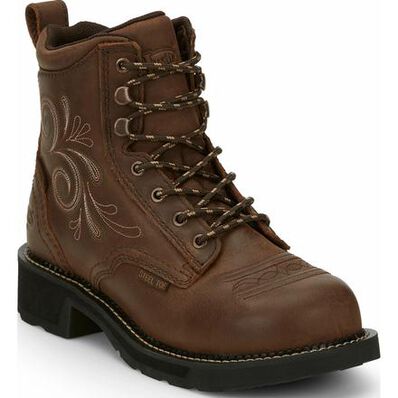 justin steel toe waterproof work boots