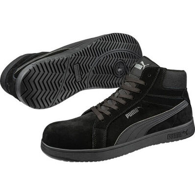 Puma Safety Iconic Suede Mid Men's Fiberglass Toe Electrical Hazard Hi-Top Work Shoe, , large