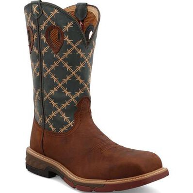 Twisted X Men's 12-Inch Carbon Nano Toe Electrical Hazard Western Work Boot, , large