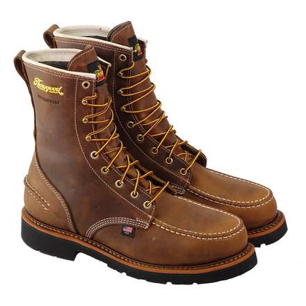 8 inch steel toe waterproof work boots