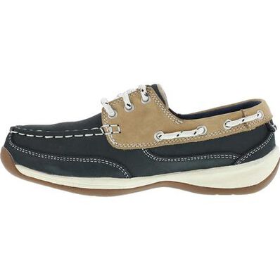 Rockport Works Sailing Club Women's Steel Toe Work Boat Shoe, , large