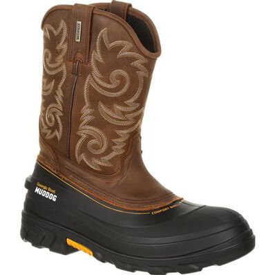 Georgia Boot Muddog Waterproof Western Work Wellington, , large