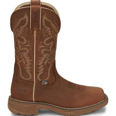 Justin Work Stampede Rush Women's Composite Toe Electrical Hazard Waterproof Pull-on Western Work Boot, , large
