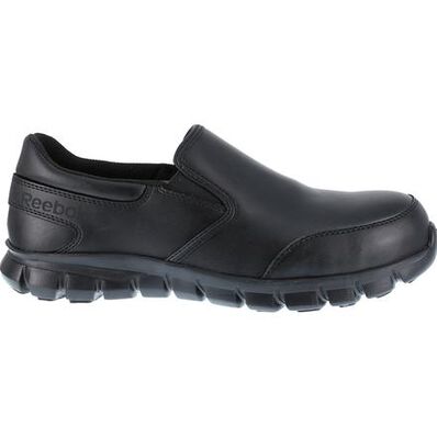 Reebok Sublite Cushion Work Men's Composite Toe Static Dissipative Slip-On Oxford Shoe, , large