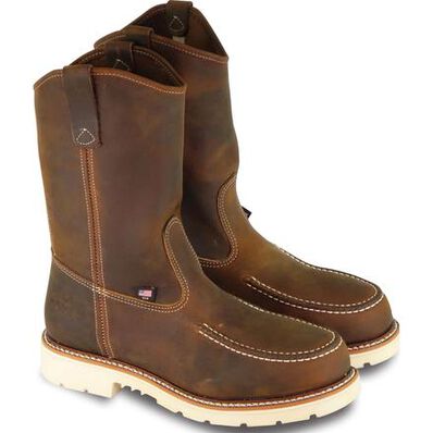 Thorogood American Heritage Men's 11 inch Steel Toe Electrical Hazard Wellington Work Boot, , large