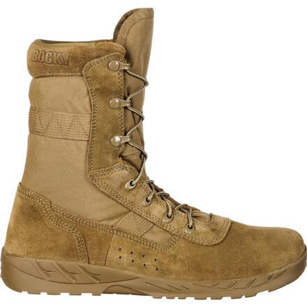 Lightweight Coyote Brown Commercial Military Boot Rocky