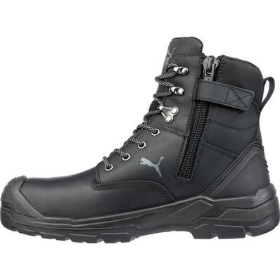 Puma Safety Conquest CTX Men's 7 inch Composite Toe Electrical Hazard Waterproof Side Zip Work Boot, , large
