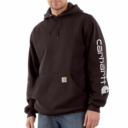 Carhartt Dark Brown Hooded Logo Sweatshirt K288DKB
