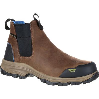 Georgia Boot Blue Collar Chelsea Waterproof Work Romeo Boot, , large Georgia Boot Blue Collar Chelsea Waterproof Work Romeo Boot, , large