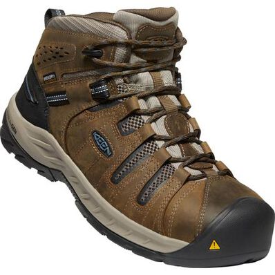 KEEN Utility® Flint II Mid Men's Steel Toe Electrical Hazard Waterproof Work Hiker, , large