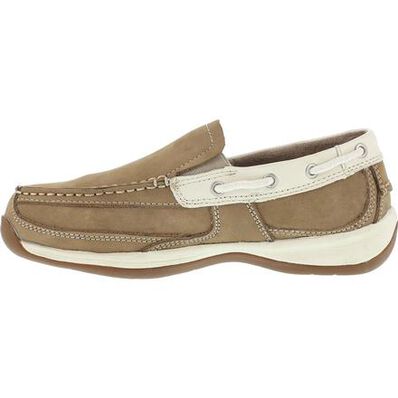 Rockport Works Sailing Club Women's Steel Toe Work Boat Shoe, , large