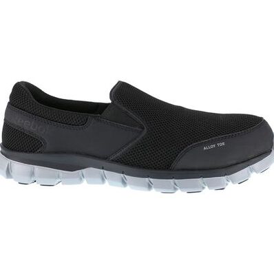 Reebok Sublite Cushion Work Men's Alloy Toe Electrical Hazard Work Athletic Oxford Slip-on Shoe, , large