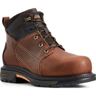 Ariat WorkHog XT H2O Men's 6-inch Carbon Fiber Toe Electrical Hazard Waterproof Work Boot, , large