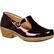 4Eursole Comfort 4Ever Women's Burgundy Patent Leather T-Strap Shoe, , large