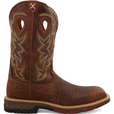 Twisted X Men's 12-Inch Carbon Nano Toe Electrical Hazard Western Work Boot, , large