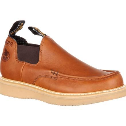 Georgia Boot Men s Slip on wedge sole romeo work shoe