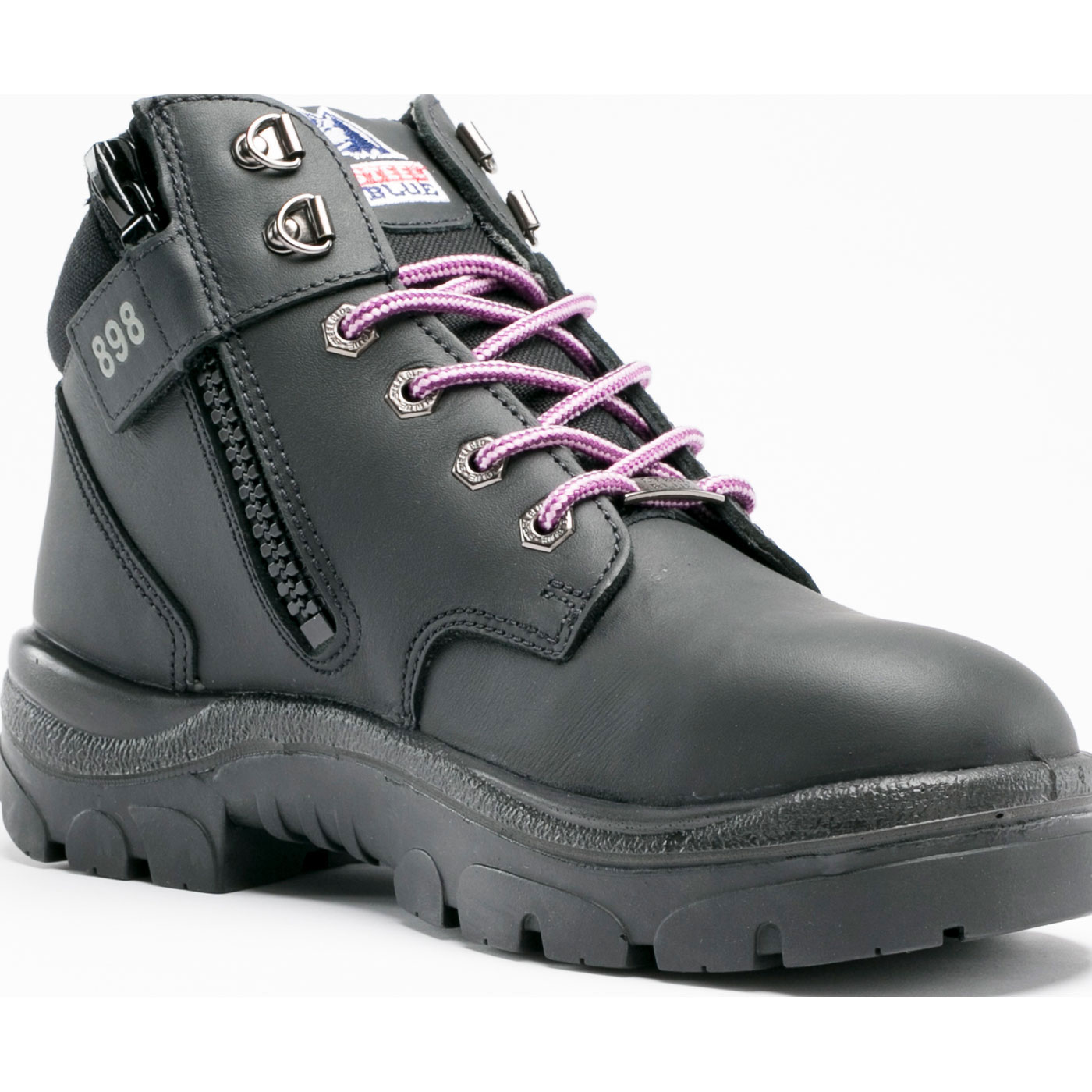 Steel Blue Parkes Zip Women s 5 inch Steel Toe Side Zip Leather Work Boot ST812898