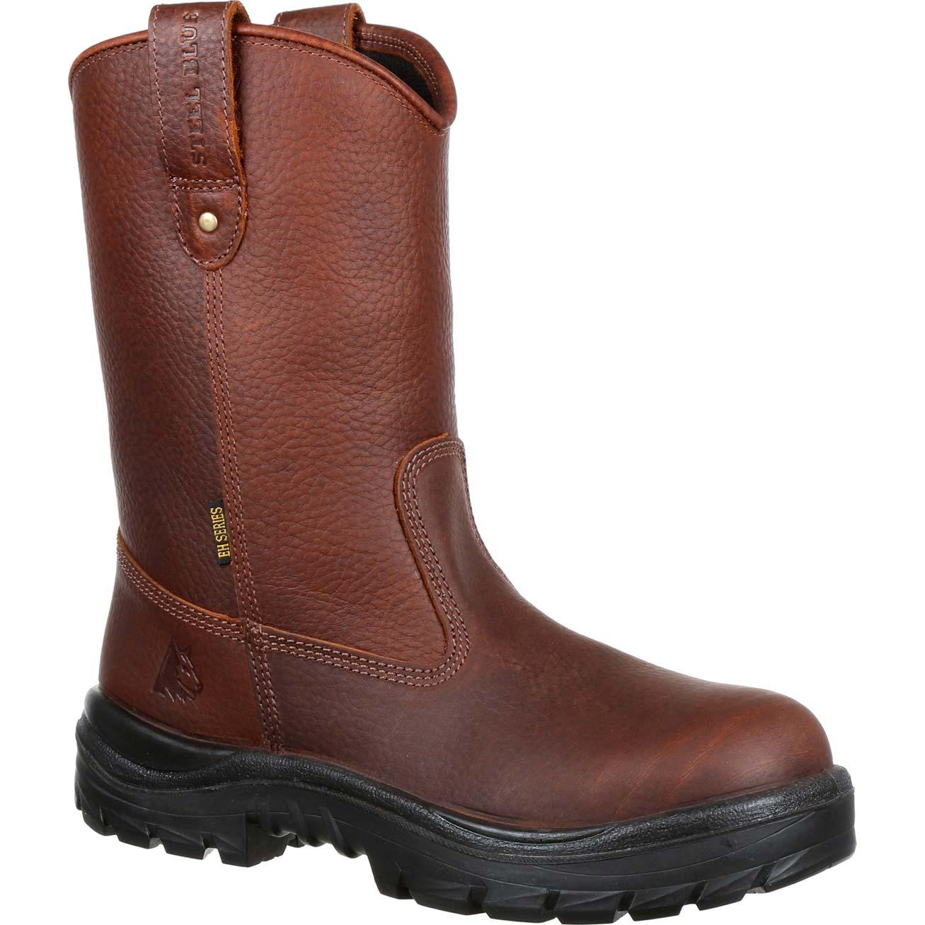 steel blue riggers boots