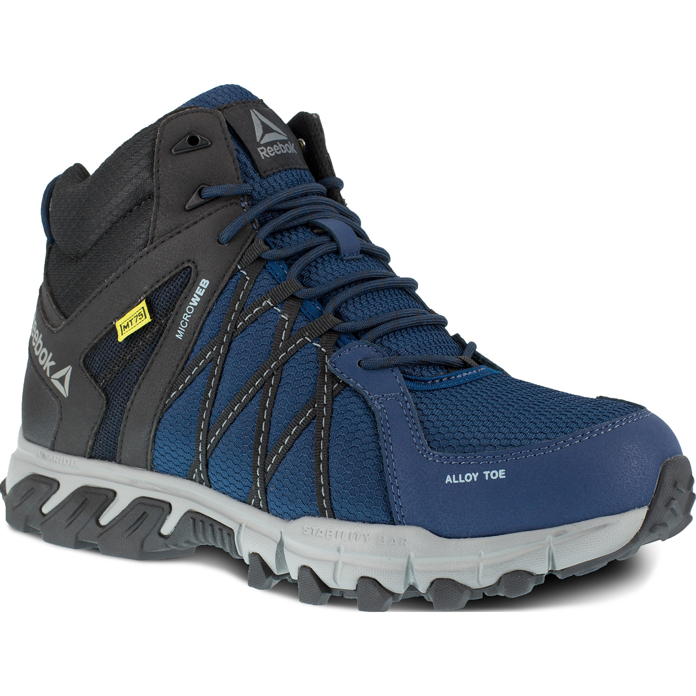 Reebok Trailgrip Work Men's Internal Metatarsal Alloy Toe Electrical Hazard  Waterproof Mid Athletic Shoe, RB3400