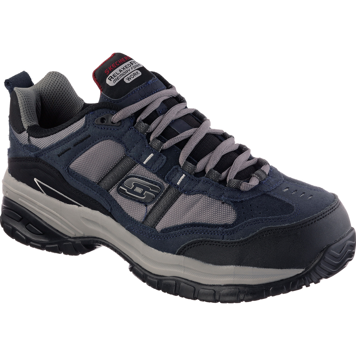 SKECHERS Work Soft Stride-Grinnel Men's Composite Toe Electrical Hazard ...