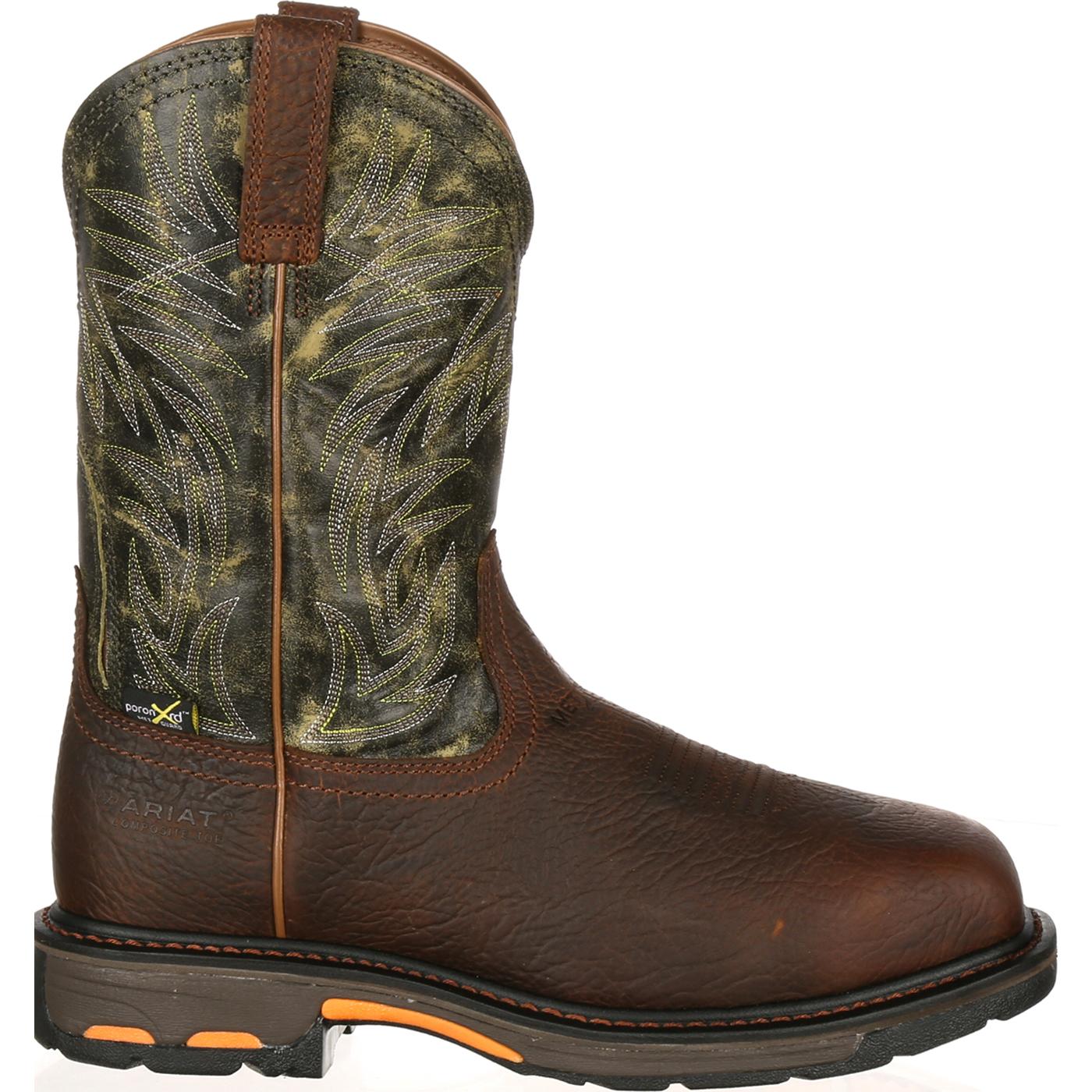 Ariat WorkHog Composite Toe Internal Met-Guard Western Work Boot, 10016263