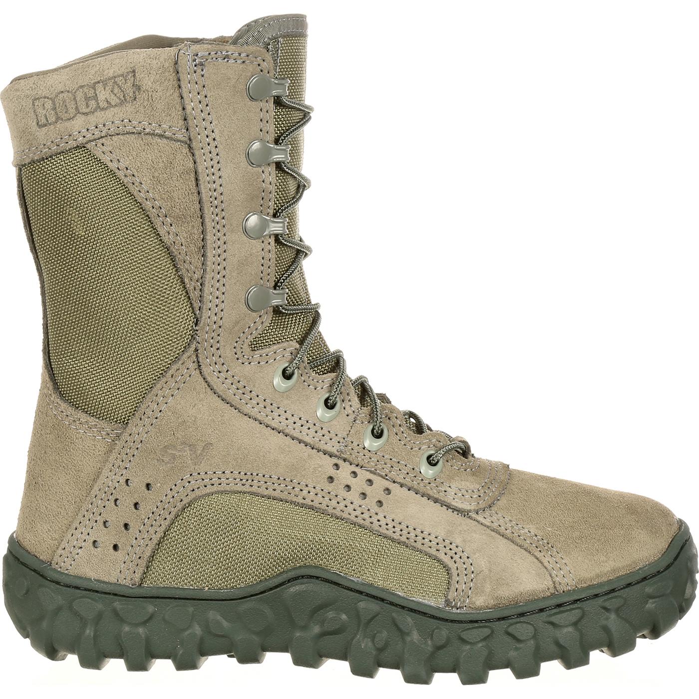 army green combat boots