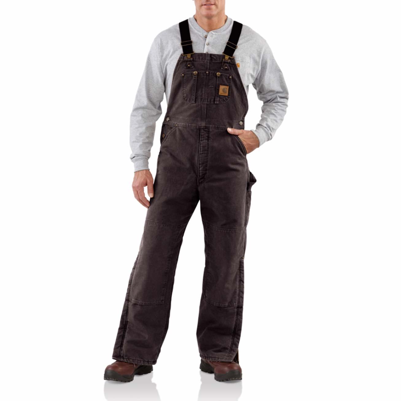 Carhartt sandstone duck bib overalls online